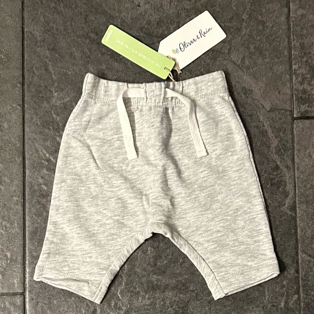 NWT Newborn Oliver & Rain Organic 96% Cotton Sweatpants